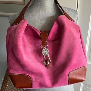 DOONEY & BOURKE PINK SUEDE PURSE